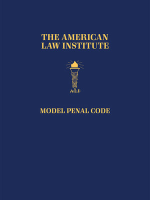 cover image of Model Penal Code